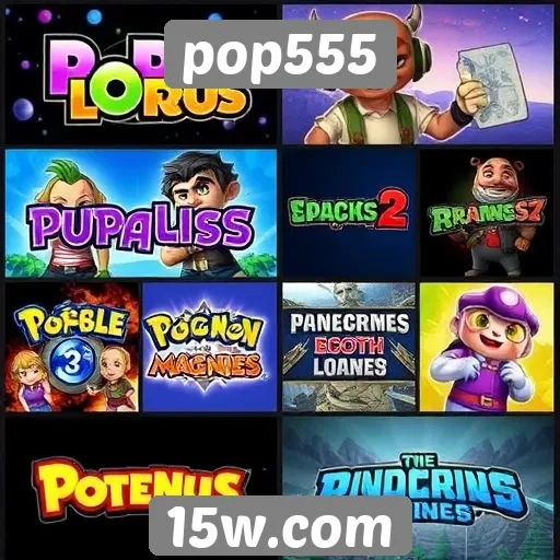 Jogos mais populares no site pop555 em análise